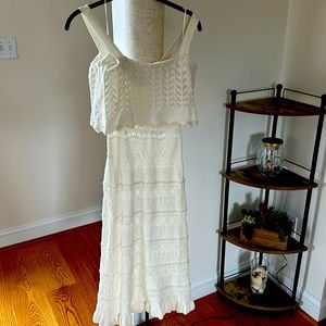 Jealous Tomato White Midi Dress